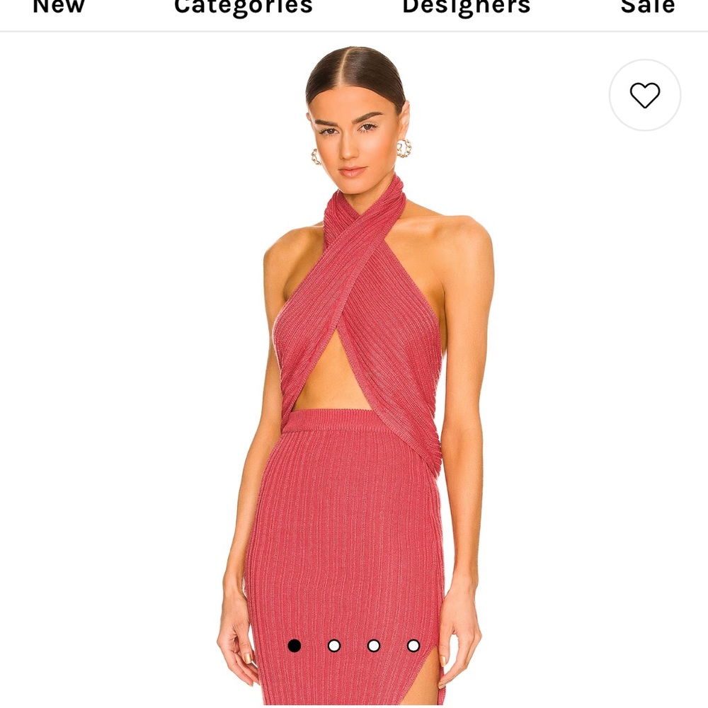 Revolve Camila Coelho knit halter top NWT